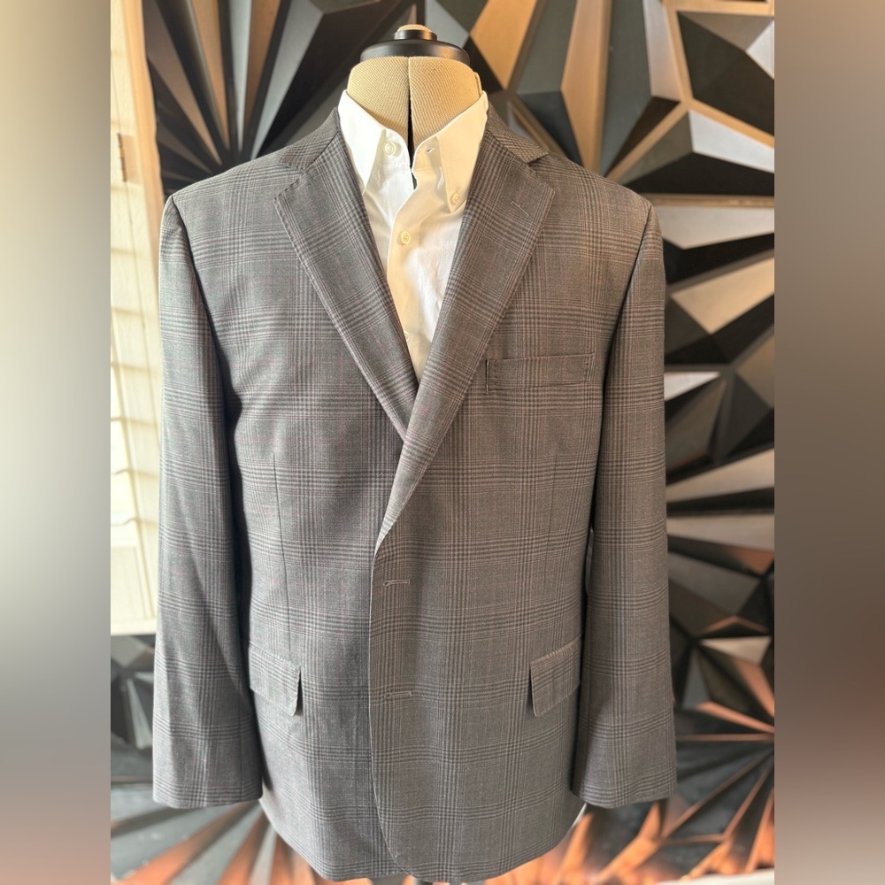 Brooks Brothers Classic Fit (Regent) Checkered Sport Coat 46R